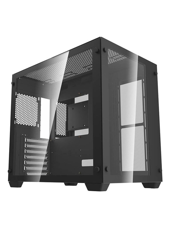Darkflash Computer Case C285 Black Chassi Miditower Svart