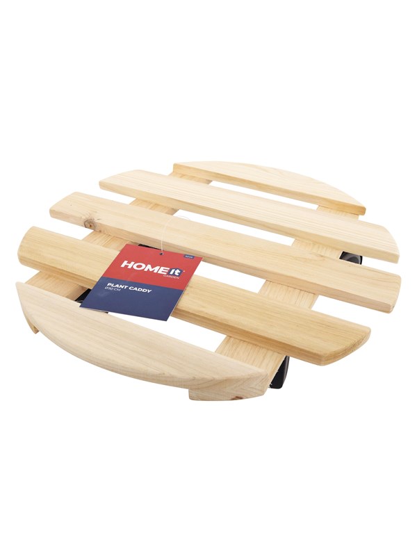 Home>it Jar cart round made of wood 30 cm