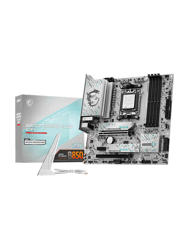 MSI B850M GAMING PLUS WIFI Moderkort - AMD B850 - AMD AM5 - DDR5 RAM - Micro-ATX