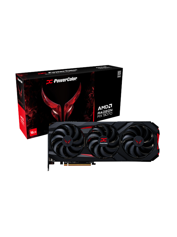 Powercolor Radeon Rx 9070 Red Devil 16gb Gddr6 Ram Grafikkort