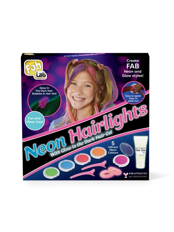 Fab Lab Neon Hårfärg med Glow in the Dark hårgelé