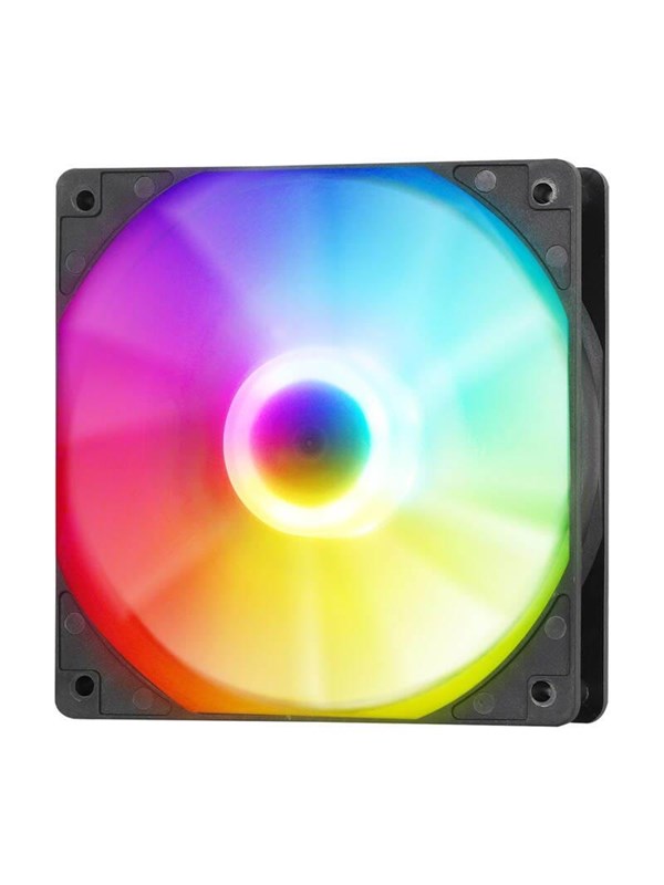 Darkflash C7 Computer Fan Black Chassi Flakt 120mm Svart Med Rgb Led 23 Dba