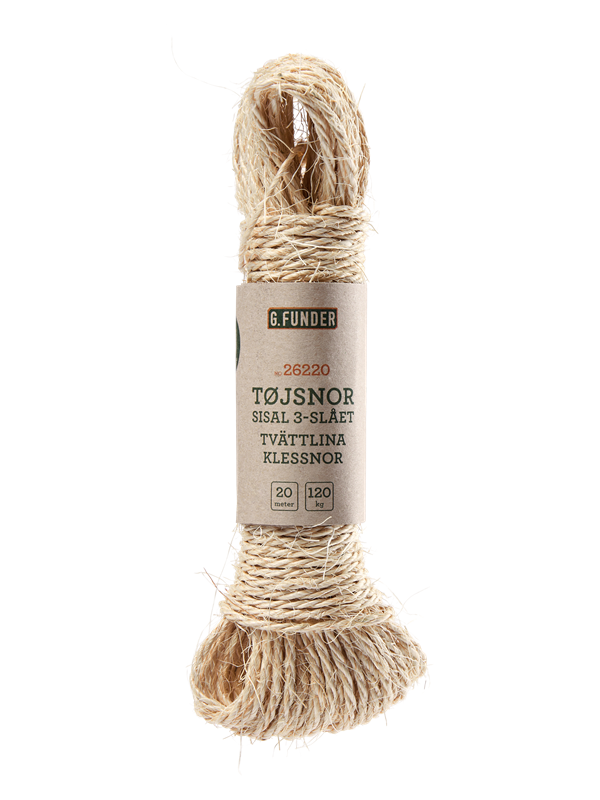 G.Funder Clothesline sisal 3 mm 20 meters