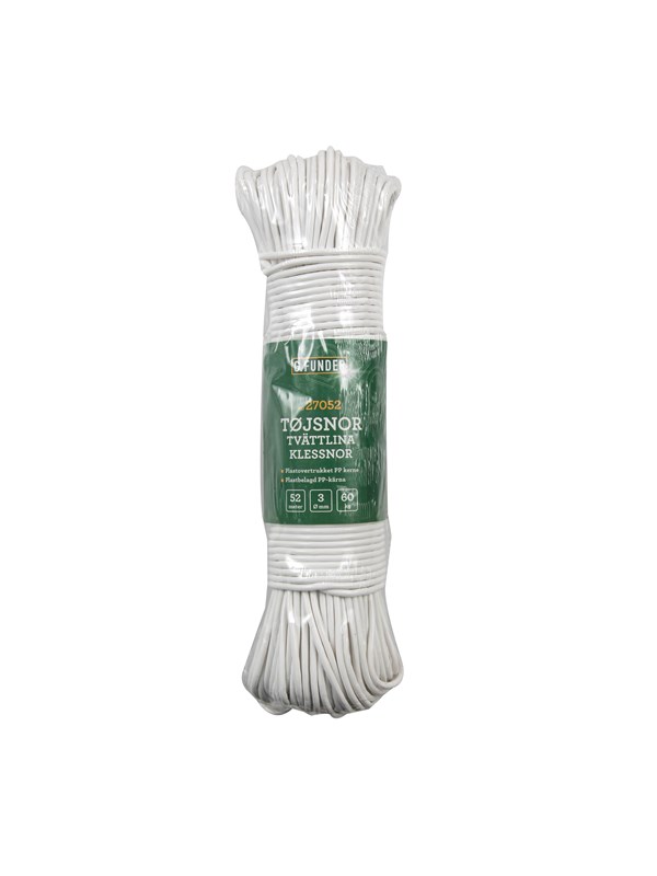 G.Funder Clothesline white plastic 3 mm 52 meters