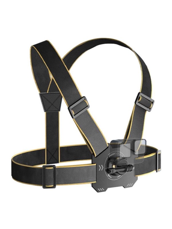 Puluz Chest Harness For Sports Cameras Black