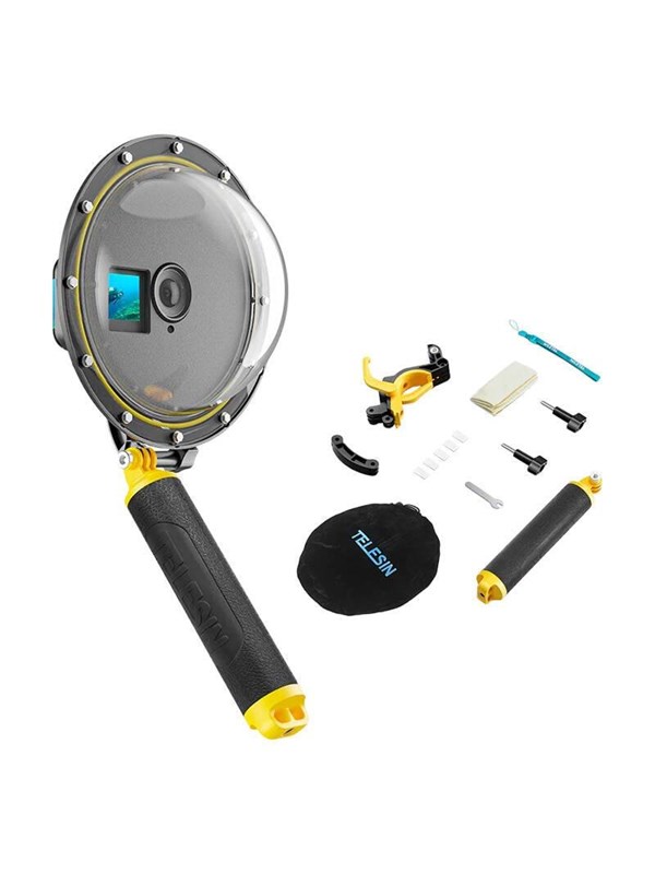 Telesin Waterpoof Dome Port For Dji Action 4 / 3