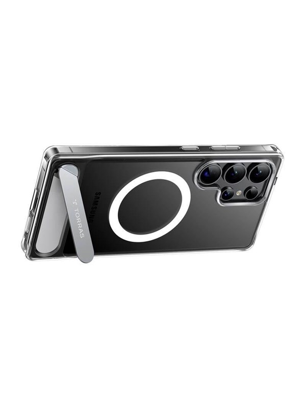 Torras Pstand Series Phone Case For Samsung S25 Ultra Transparent