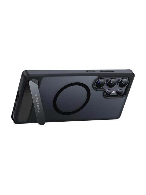 Torras Pstand Series Phone Case For Samsung S25 Ultra Black