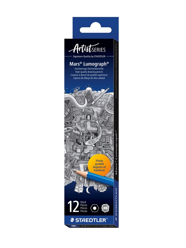 Staedtler Pencil Mars Lumograph HB 12 pcs