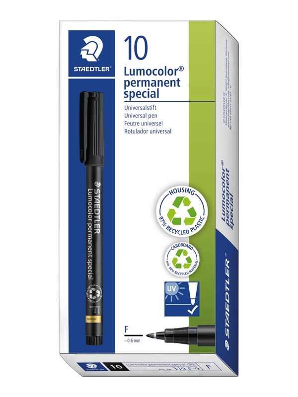 Staedtler Universal pen Lumocolor spec F red 10 pcs