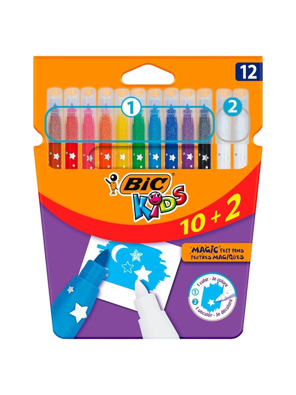 BIC Kids Coloring & Erasing 10 + 2 free