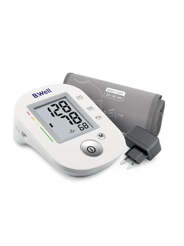 B.WELL Blodtrycksmätare Blood Pressure Monitor Pro-35 M-L - Cuff Power Adapter 30 Memories