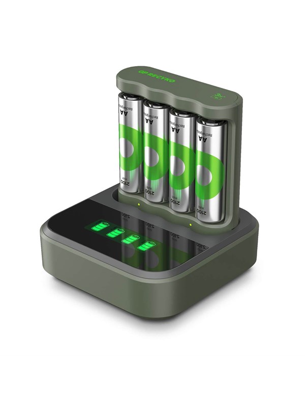 GP Battery Charger Everyday B441 + D451 with 4xAA 2100mAh Batteries