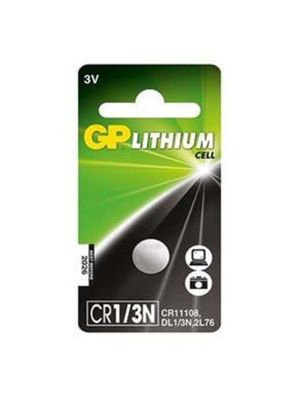 GP Lithium Coin Cell Battery CR1/3N CR11108 1-Pack