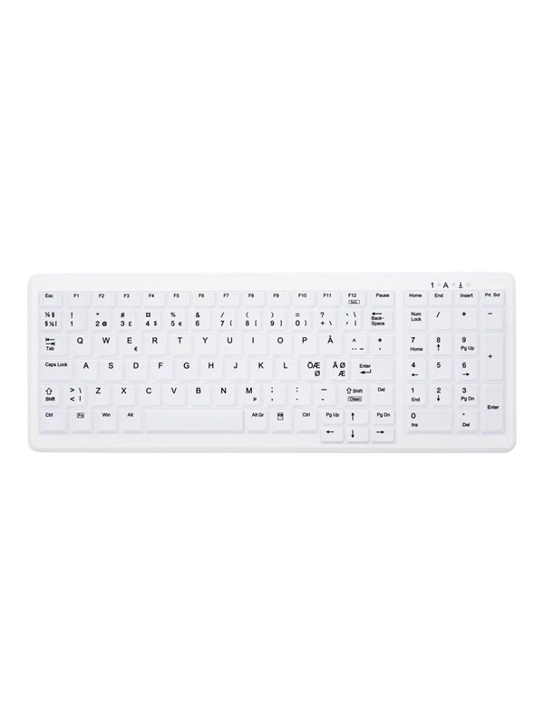 Cherry Active Key MedicalKey AK-C7000 - keyboard - Nordic - white Input Device - Tangentbord - Nordisk - Vit