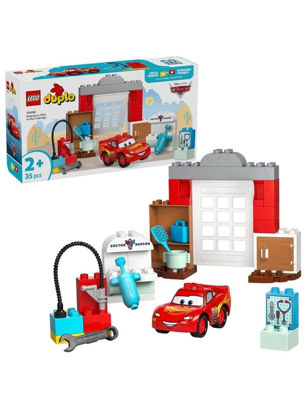 Produktfoto för LEGO DUPLO McQueens besök i Docs garage 10456