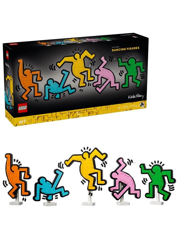 Produktfoto för LEGO Art 31216 Keith Haring - Dansande figurer