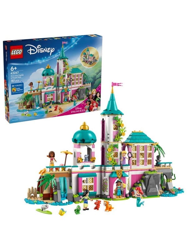 Produktfoto för LEGO Disney 43267 Prinsesslott och kungliga husdjur