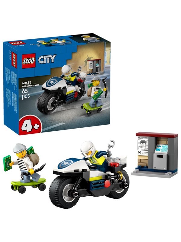 LEGO City 60455 Polisens motorcykeljakt