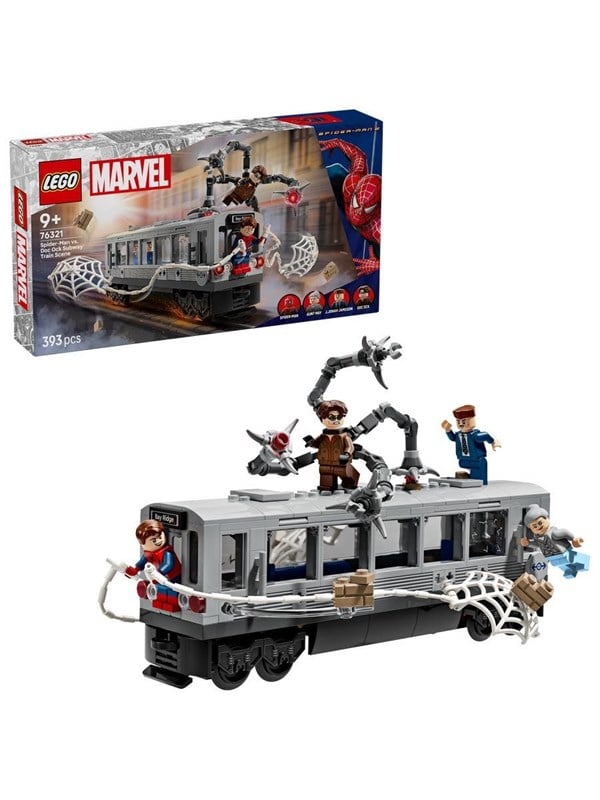 Produktfoto för LEGO DC Super Heroes 76321 Spider-Man mot Doc Ock: tunnelbanescenen