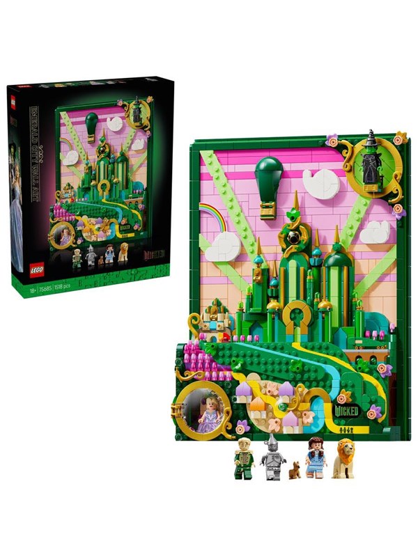 Produktfoto för LEGO Wicked 75685 Emerald City - väggkonst