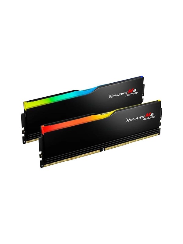 G.skill Ripjaws M5 Neo Rgb Ddr5 6000 64gb Cl28 Dual Channel 2 Pcs Amd Expo Svart Med Rgb