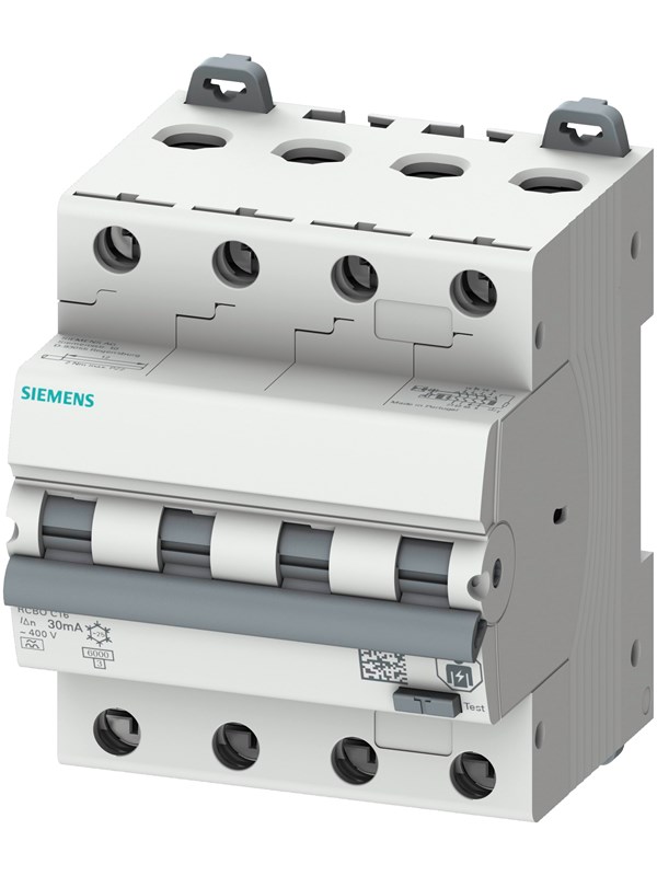 Siemens RCBO combi circuit breaker 3P+N 30mA 6kA C20A