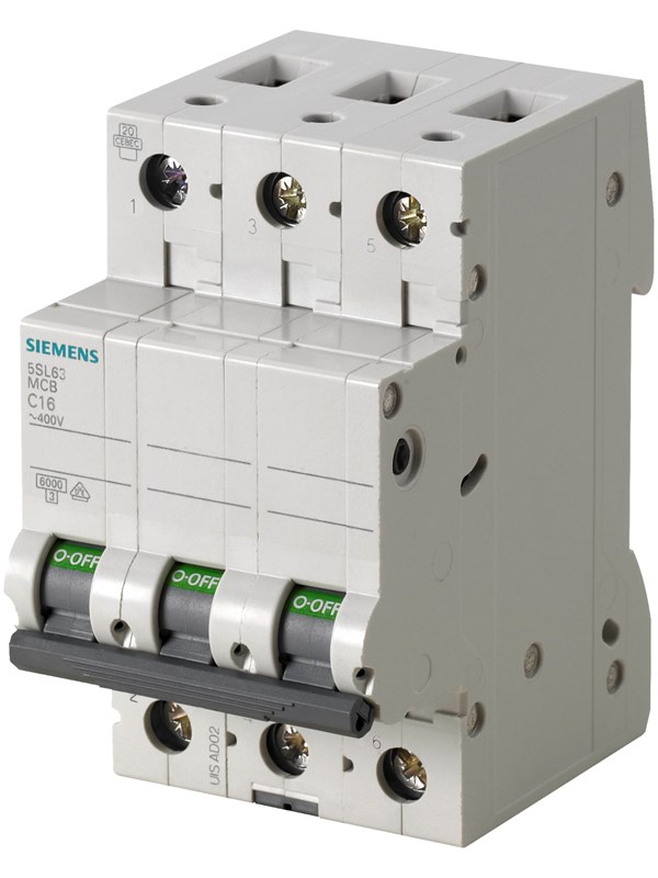 Siemens Circuit breaker 3-pol 6kA C40