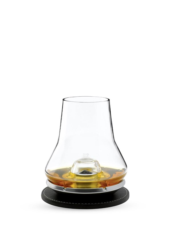 Peugeot Whiskey tasting set (glass + metal base + coasters)