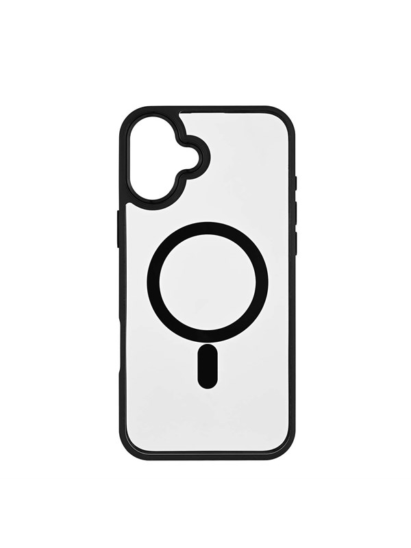 ONSALA MagSeries Bumper Case for iPhone 16 Plus - Black & Clear