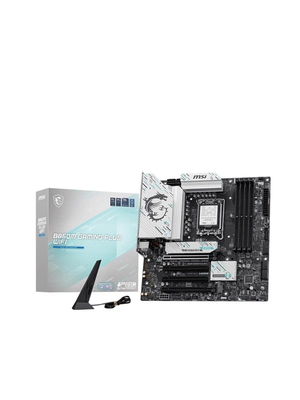 MSI B860M GAMING PLUS WIFI Moderkort - Intel B860 - Intel LGA1851 - DDR5 RAM - Micro-ATX
