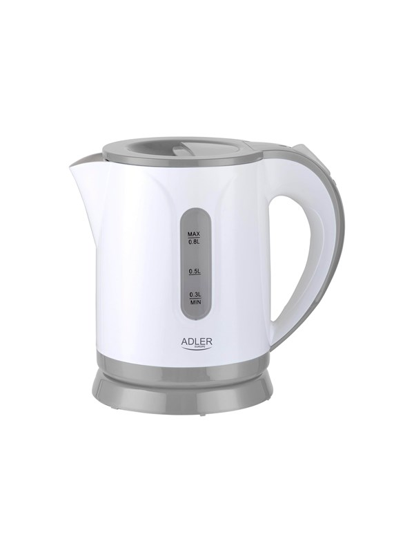 Adler Vattenkokare AD 1371g - kettle - white/grey - Vit/grå - 850 W