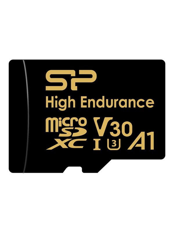 Silicon Power Golden Series - High Endurance - flash memory card - 64 GB - microSDXC UHS-I U3
