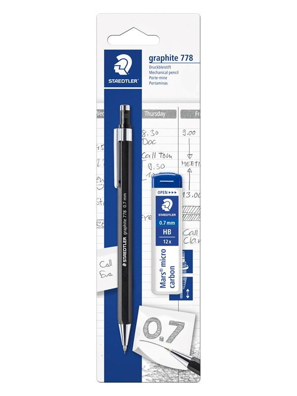 Staedtler Mechanical pencil 778 07 + leads bc