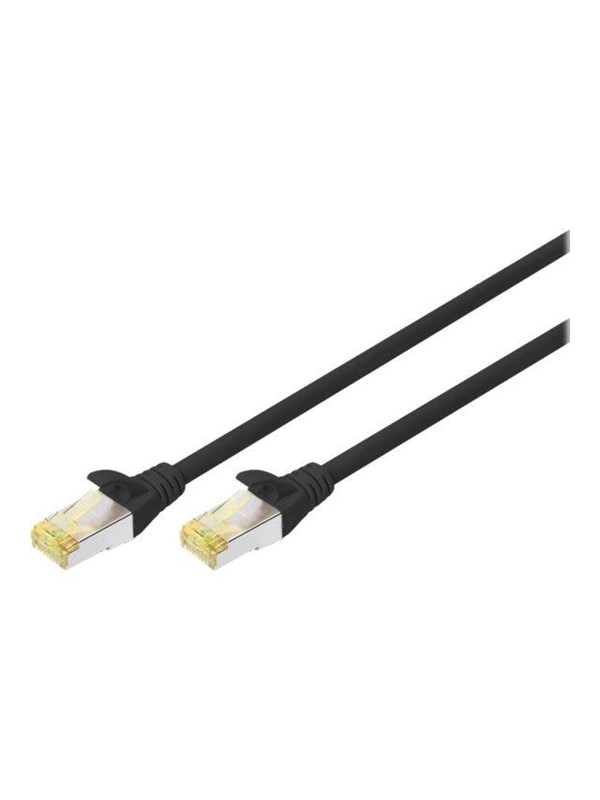DIGITUS patch cable - 5 m - black - Svart - 5m