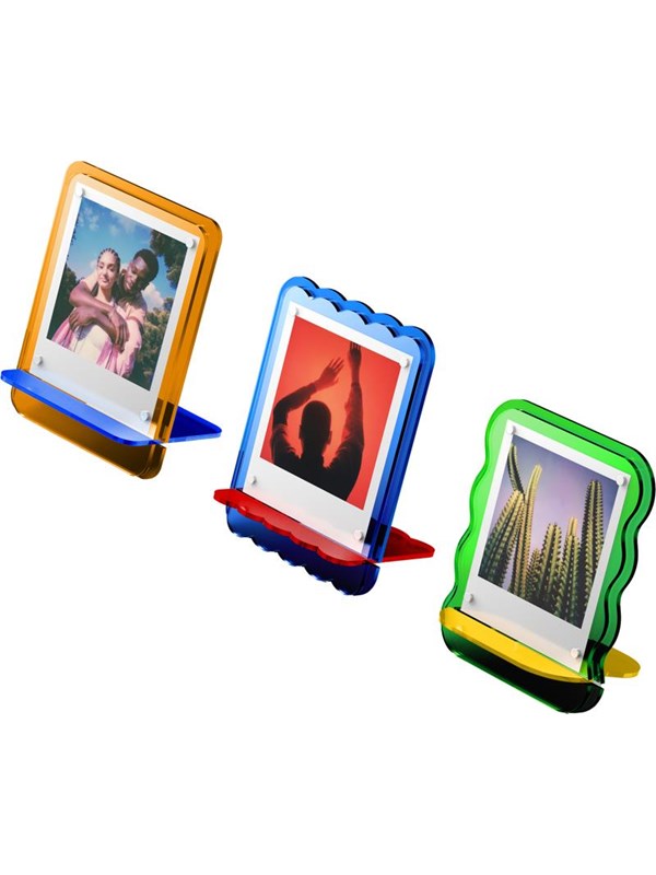 Polaroid Acrylic Photo Frame - Coloured 3-pack