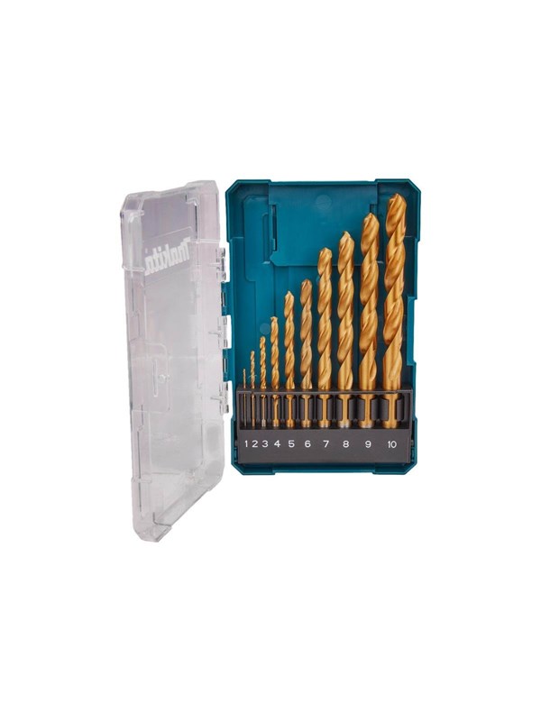Makita D-72849 Drill Bit Set - For Metal - 10 Pieces