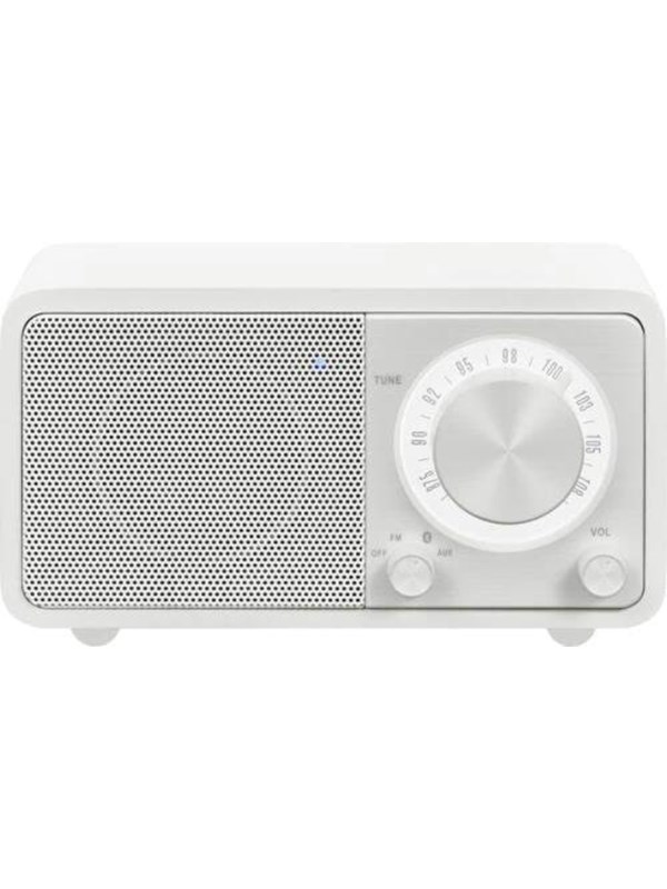 Sangean Genuine Mini WR-7 FM Radio Matt White - FM