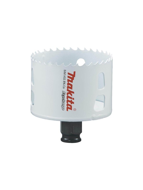 Makita E-03903 EZYCHANGE Hole Saw - for Wood Metal Plastic Aluminium Stainless Steel Chipboard Non-ferrous Metal Plywood Steel Brass Ferrous Metal