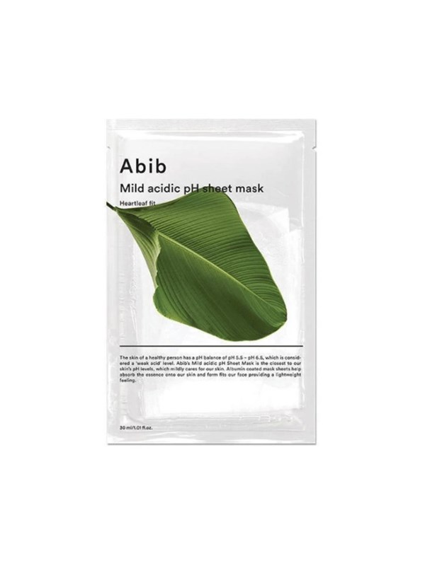 ABIB Mild Acidic pH Sheet Mask Heartleaf Fit