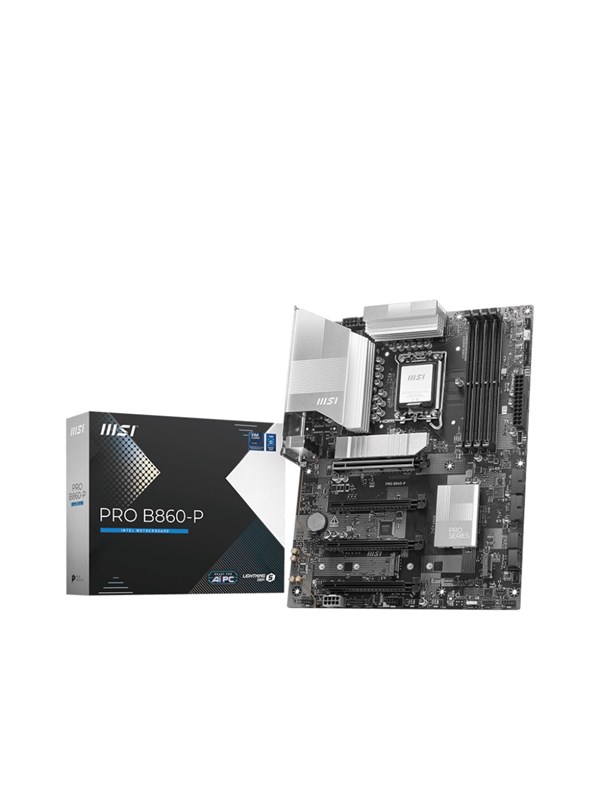 MSI PRO B860-P Moderkort - Intel B860 - Intel LGA1851 - DDR5 RAM - ATX
