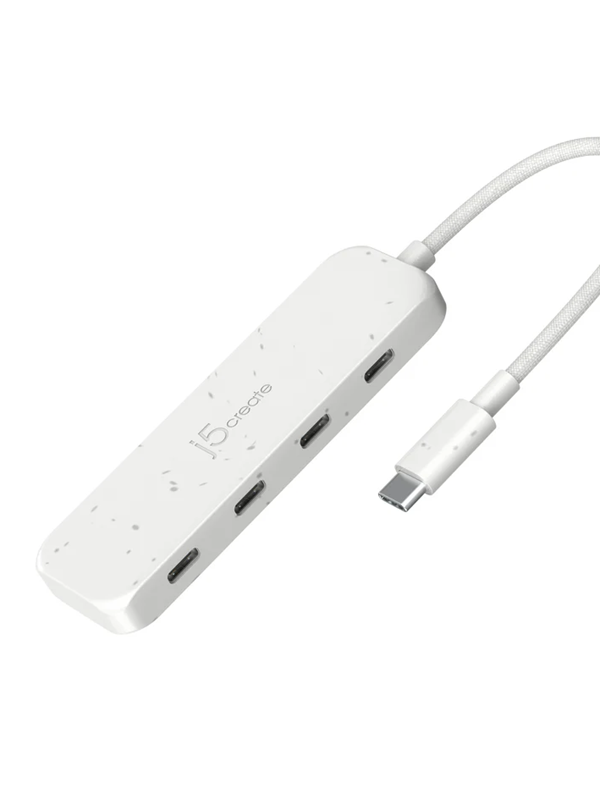 j5create 4-Port USB-C Type-C Hub USB Hub - 4 porte - Vit