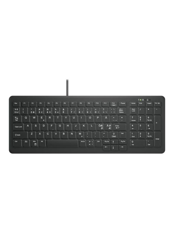 Cherry Active Key MedicalKey AK-C7000F - keyboard - sanitisable compact hygiene with numpad - QWERTY - Pan Nordic - black Input Device - Tangentbord - Nordisk - Svart
