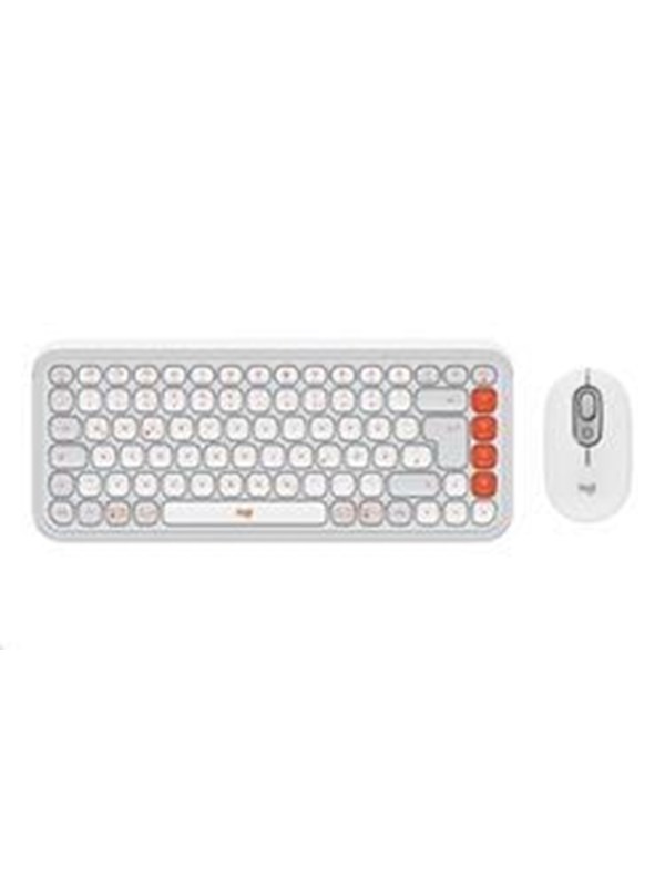 Logitech Pop Icon Combo Tastatur & Mus Set Universal Vit