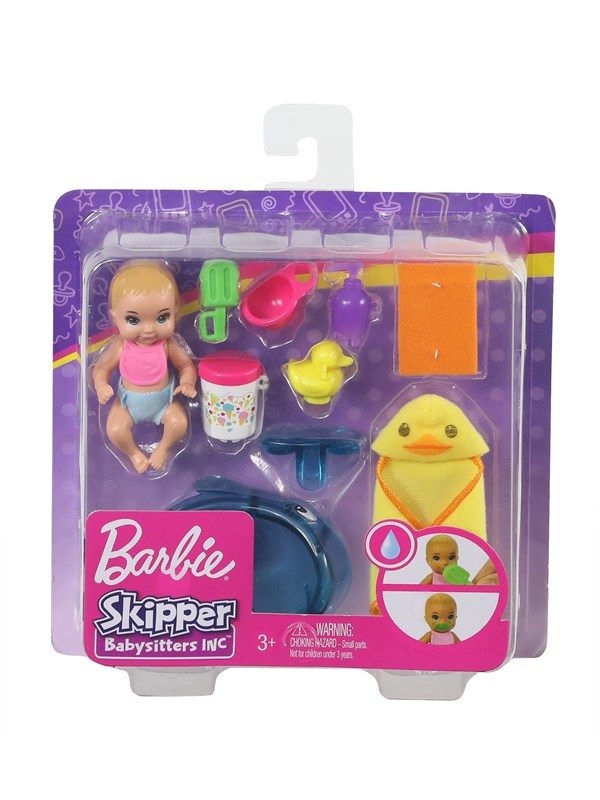 Barbie Skipper Babysitters Inc. Bath Time Playset