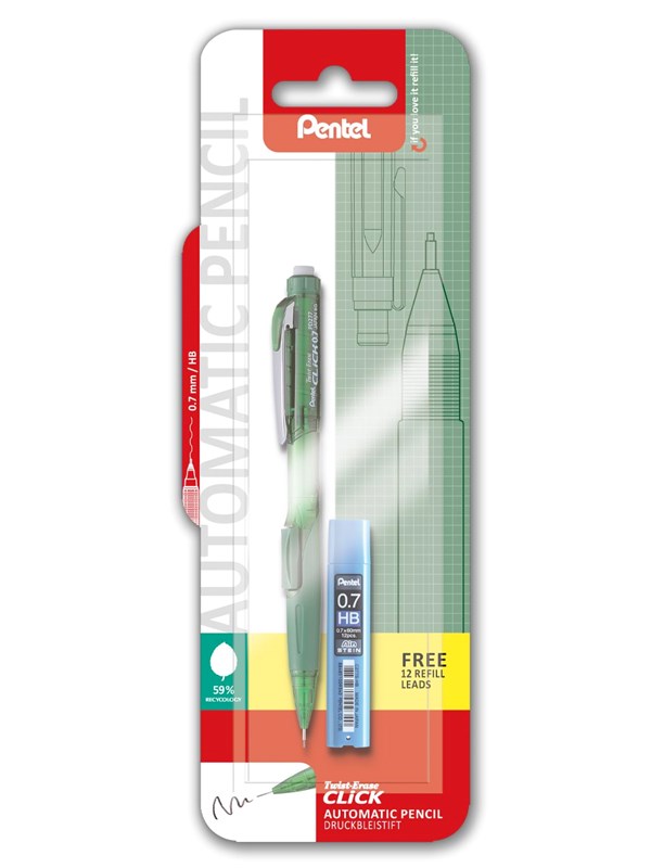 Pentel XPD277TRF/1-D Click Erase+Ain Stein lead