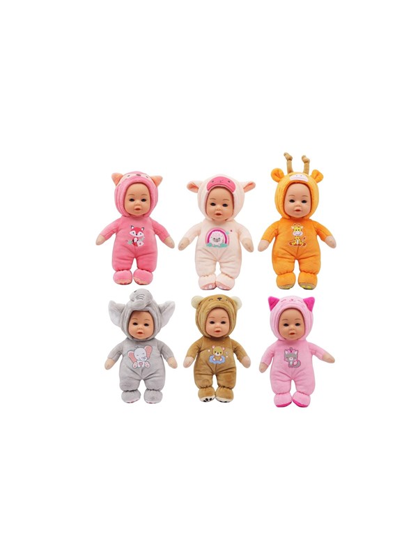 Produktfoto för HAPPY FRIEND Tilde Doll 18cm With Plush Outfit 6 asst.