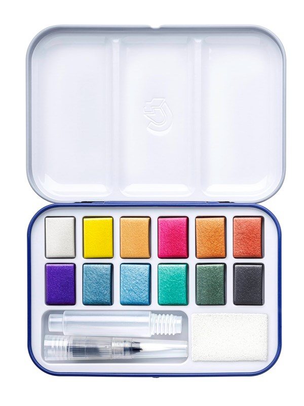 Staedtler Watercolour pans metallic DJ 12x