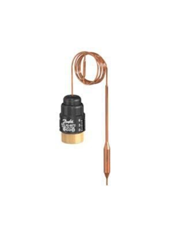 Alternativ bild 0 för Danfoss QTL 45-60 føler - QTL termostat til AVQML PN25, 45-60 grader, 2 meter ledning
