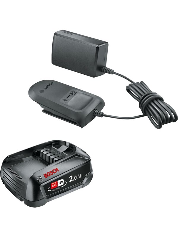 Bosch BATTERISET 18V 2AH M/LADDARE AL1820